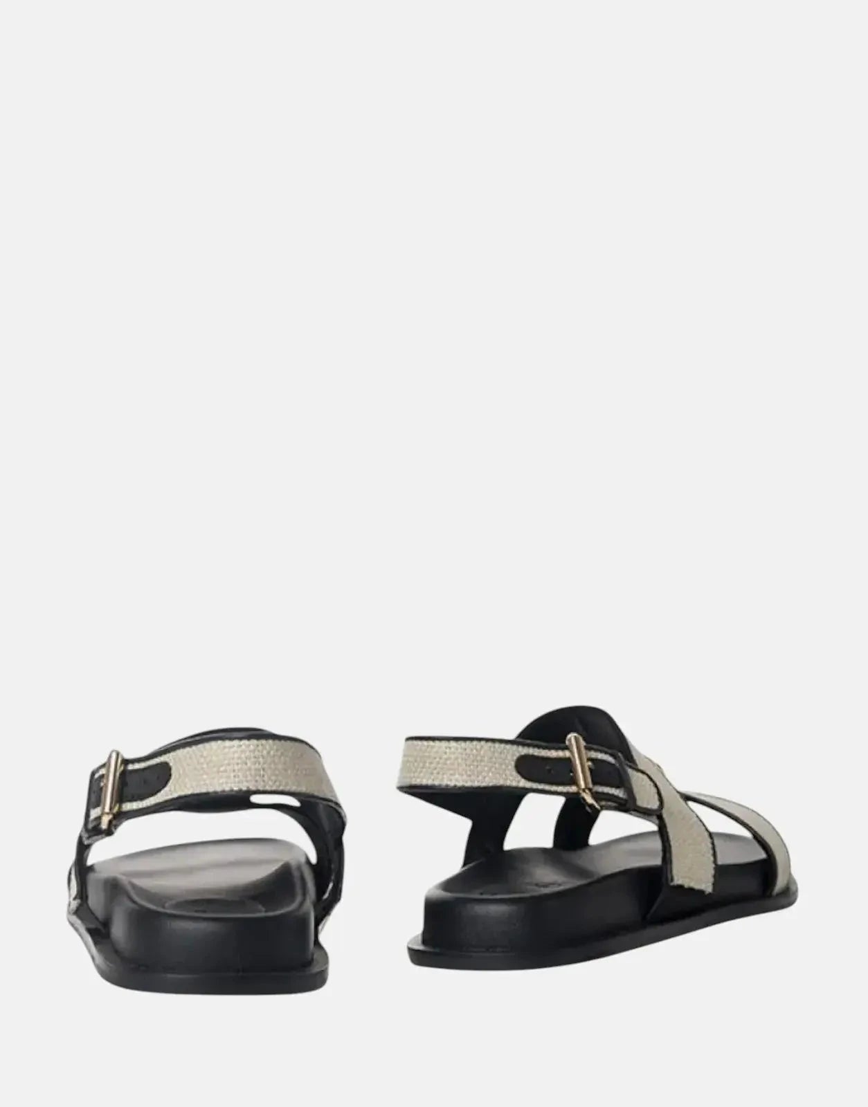 Polo Moulded Trim Leather Sandal - Off White - Subwear