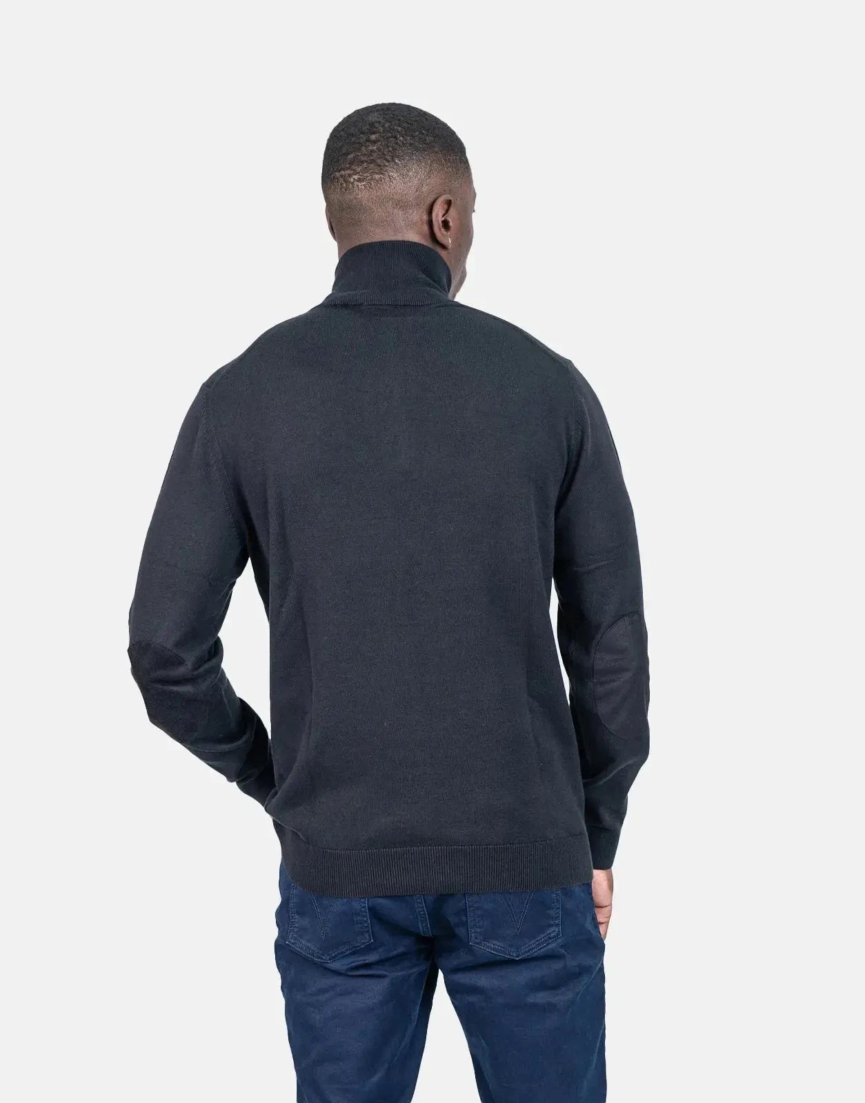 Polo Quarter Zip Funnel Neck Knitwear - Subwear
