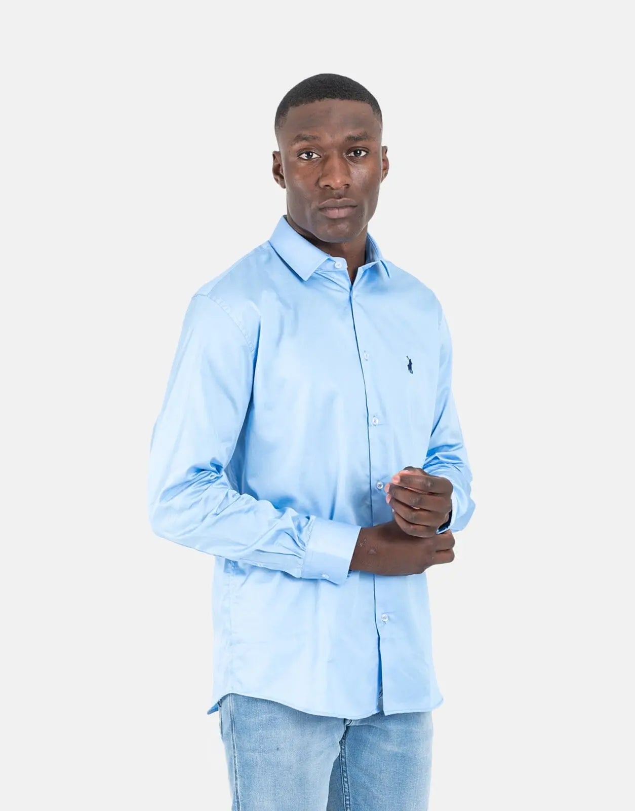 Polo Sateen Signature Light Blue T-Shirt - Subwear