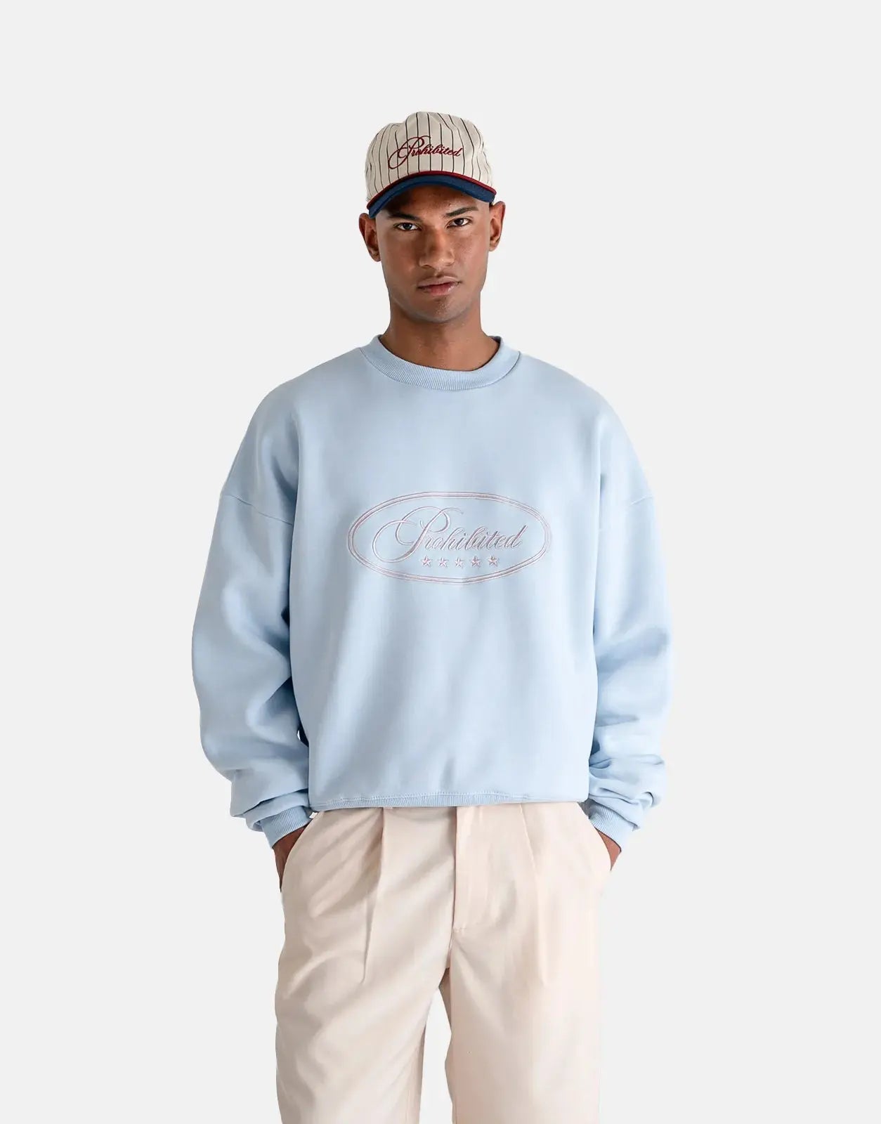Prohibited Five Star Blue Crew Neck - Subwear