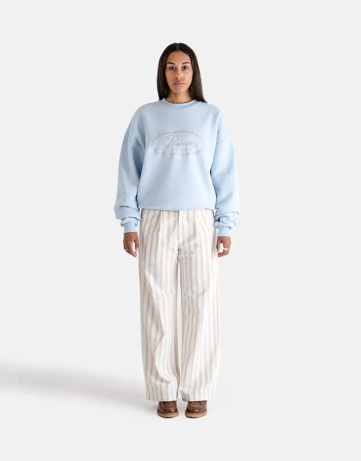 Prohibited Five Star Blue Crew Neck - Subwear