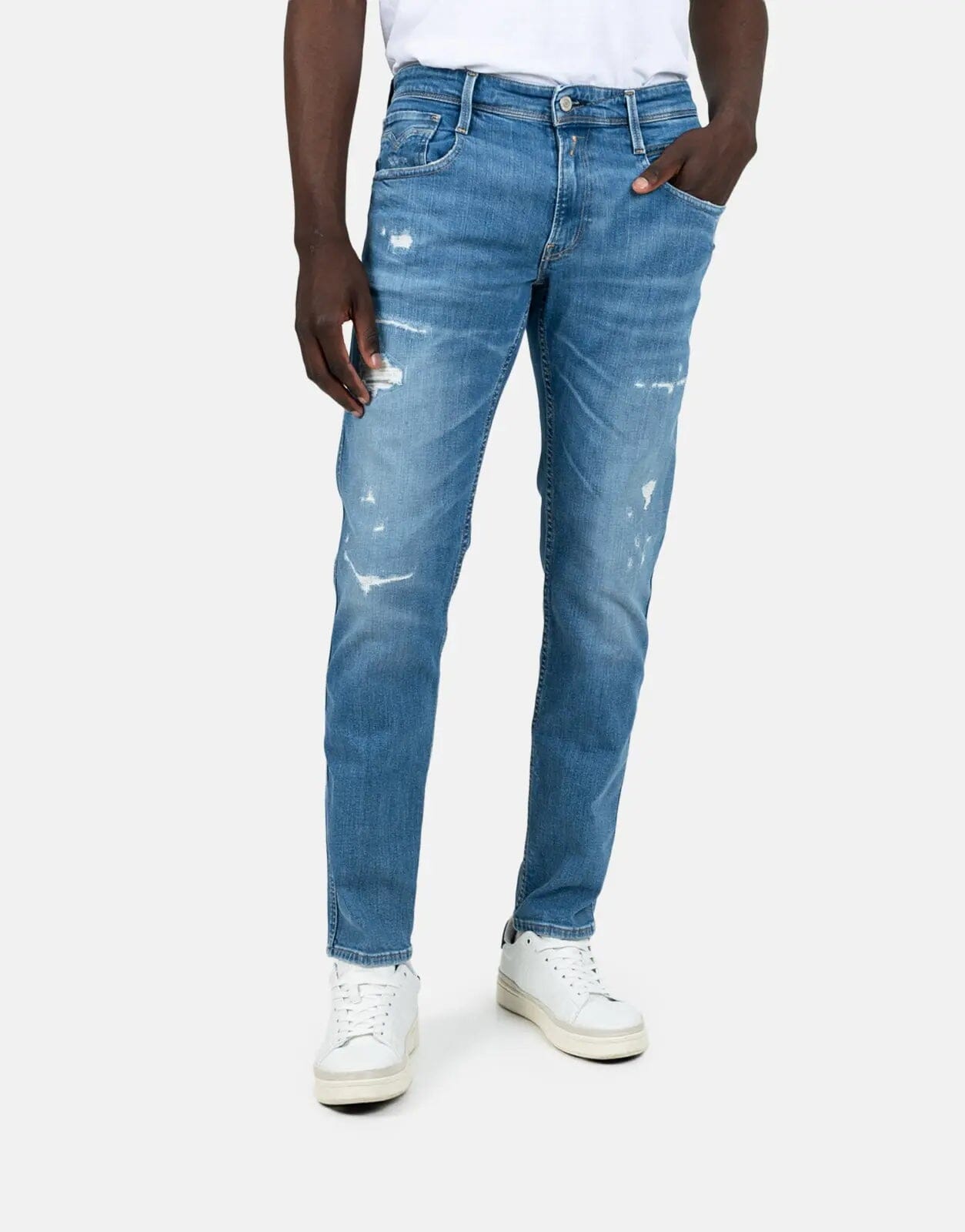 Replay Anbass Slim Fit Medium Blue Jeans - Subwear