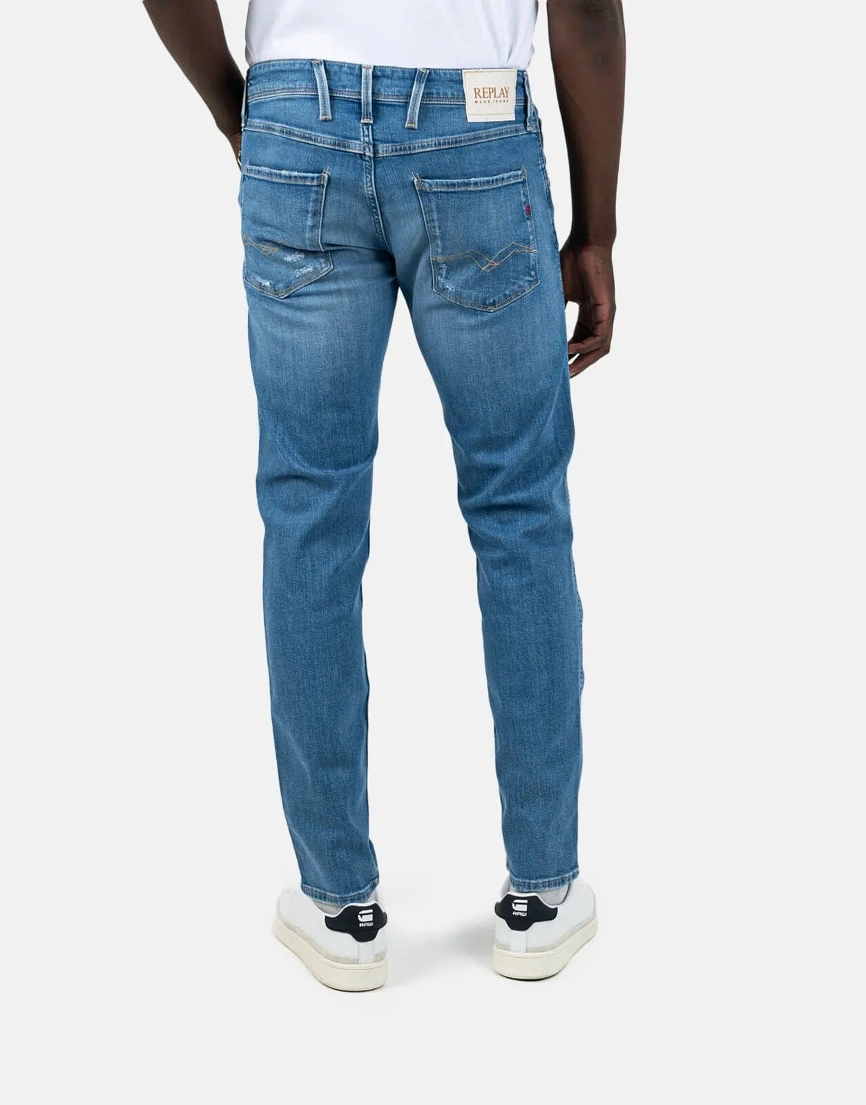 Replay Anbass Slim Fit Medium Blue Jeans - Subwear