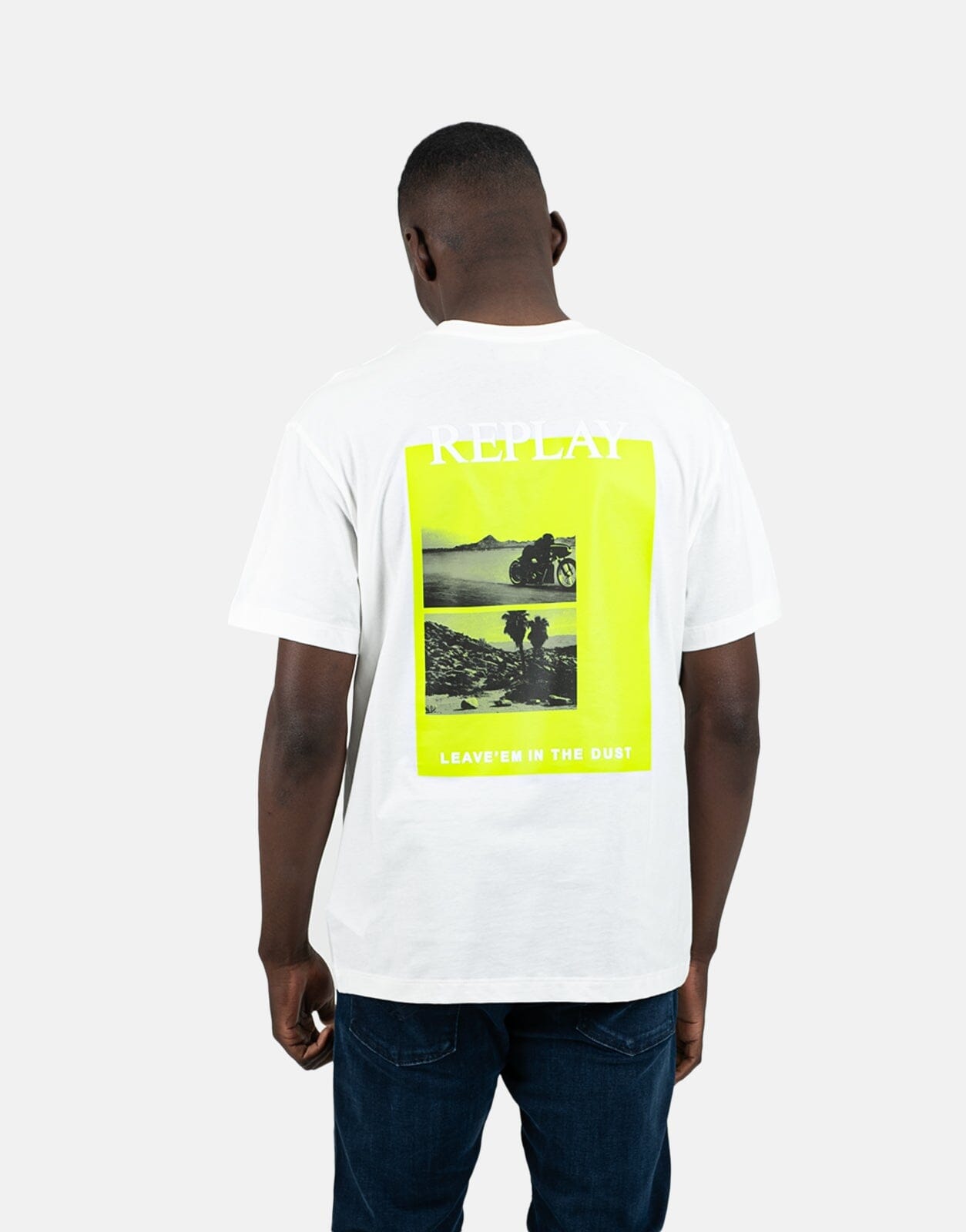 Replay Back Photo Print White T-Shirt - Subwear