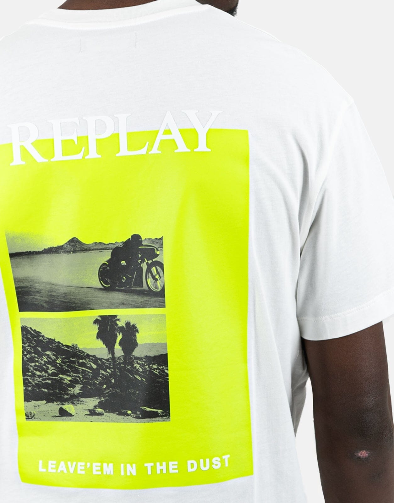 Replay Back Photo Print White T-Shirt - Subwear