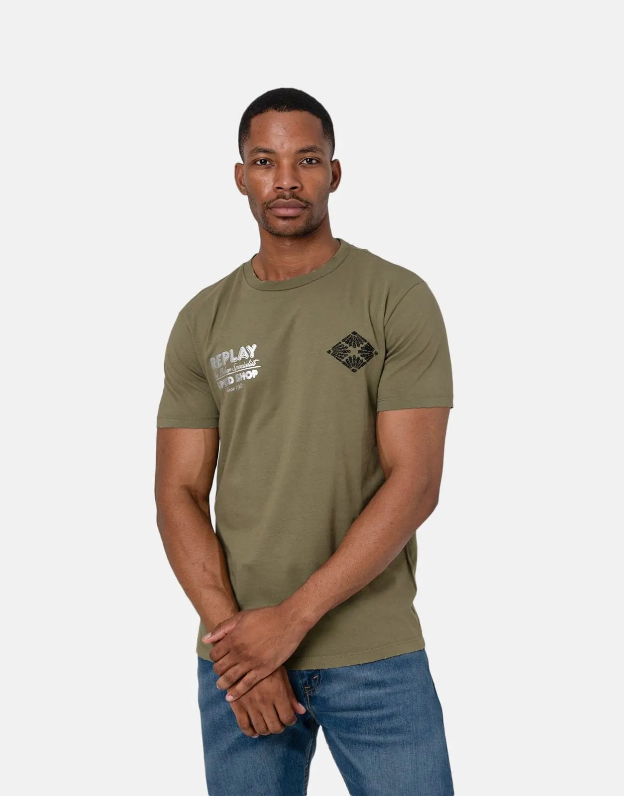 Replay Biker Print T-Shirt - Subwear