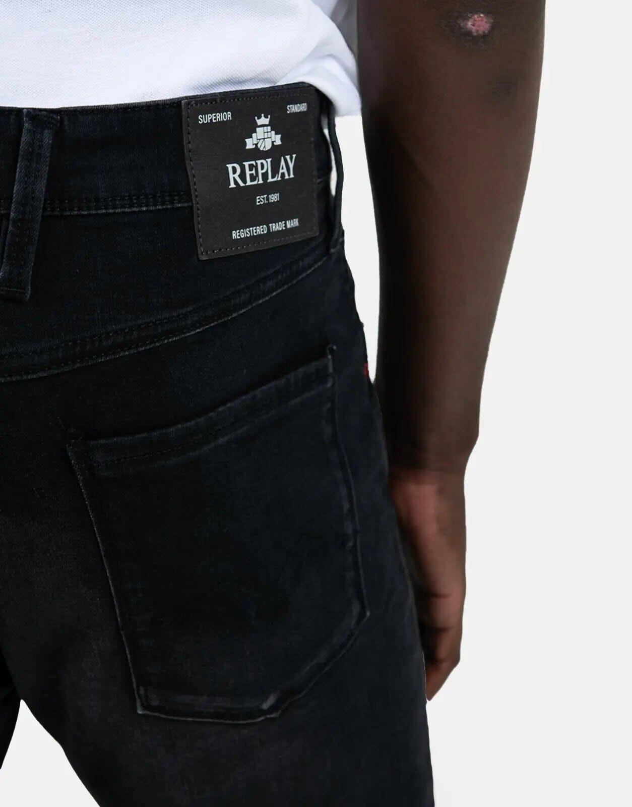 Replay Bronny Super Slim Dark Grey Jeans - Subwear
