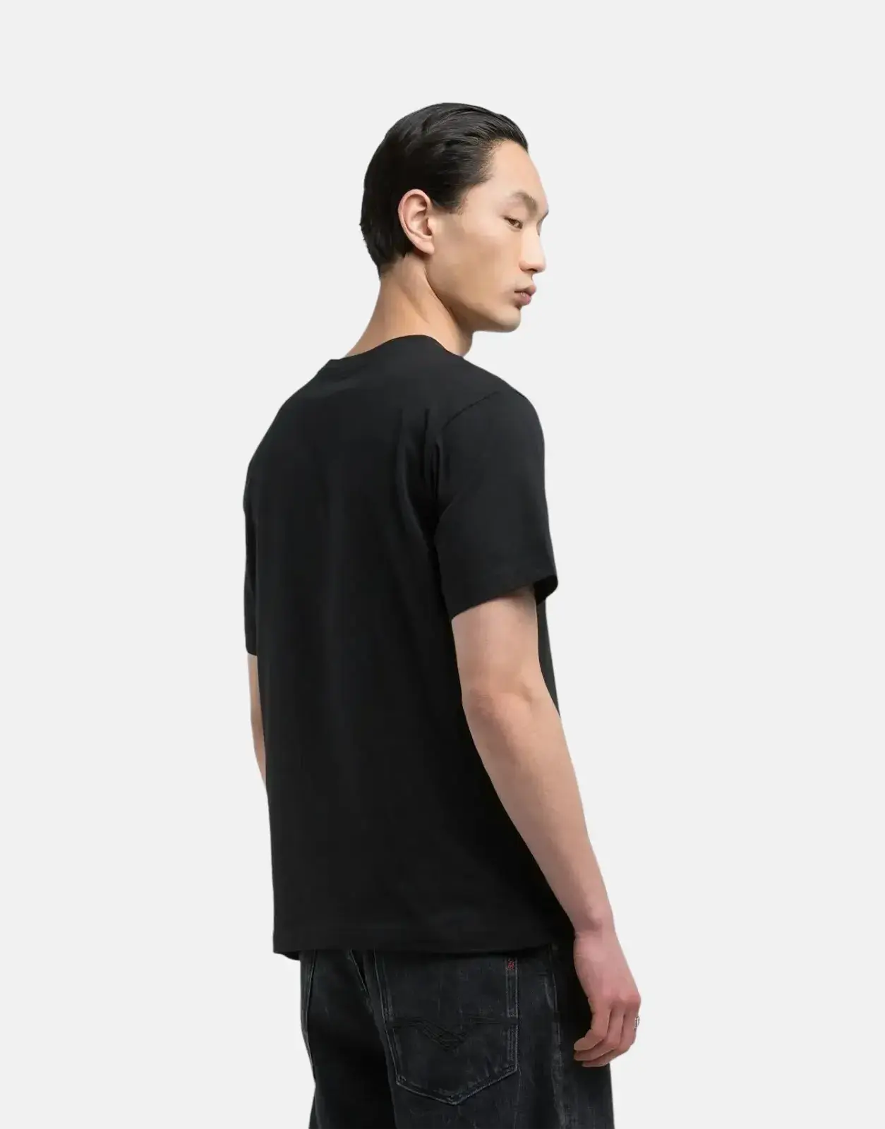 Replay Center Rubber Logo Black T-Shirt - Subwear