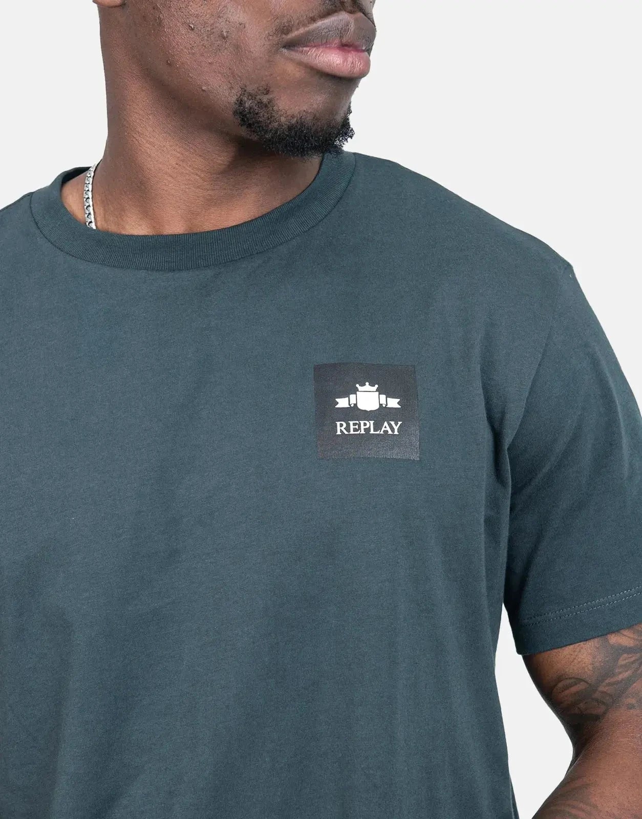 Replay Classic Small Logo T-Shirt Black - Subwear