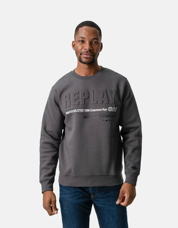 Replay Endurance Run Sweatshirt Titanium - Subwear