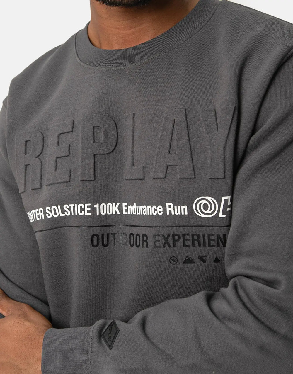Replay Endurance Run Sweatshirt Titanium - Subwear