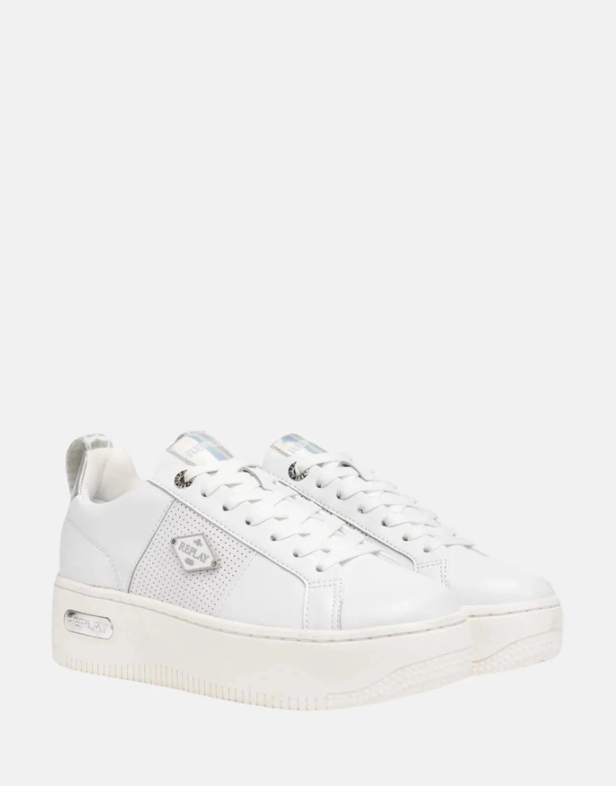 Replay Epic High Total White Sneakers - Subwear