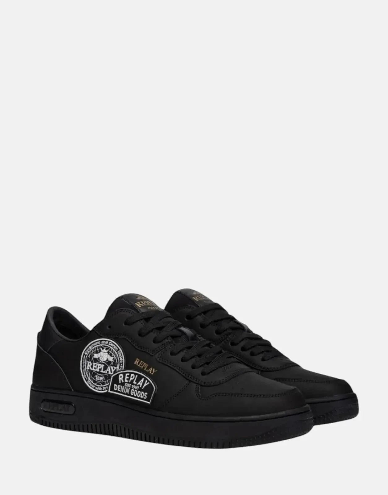 Replay Epic M Badges Black Sneakers - Subwear