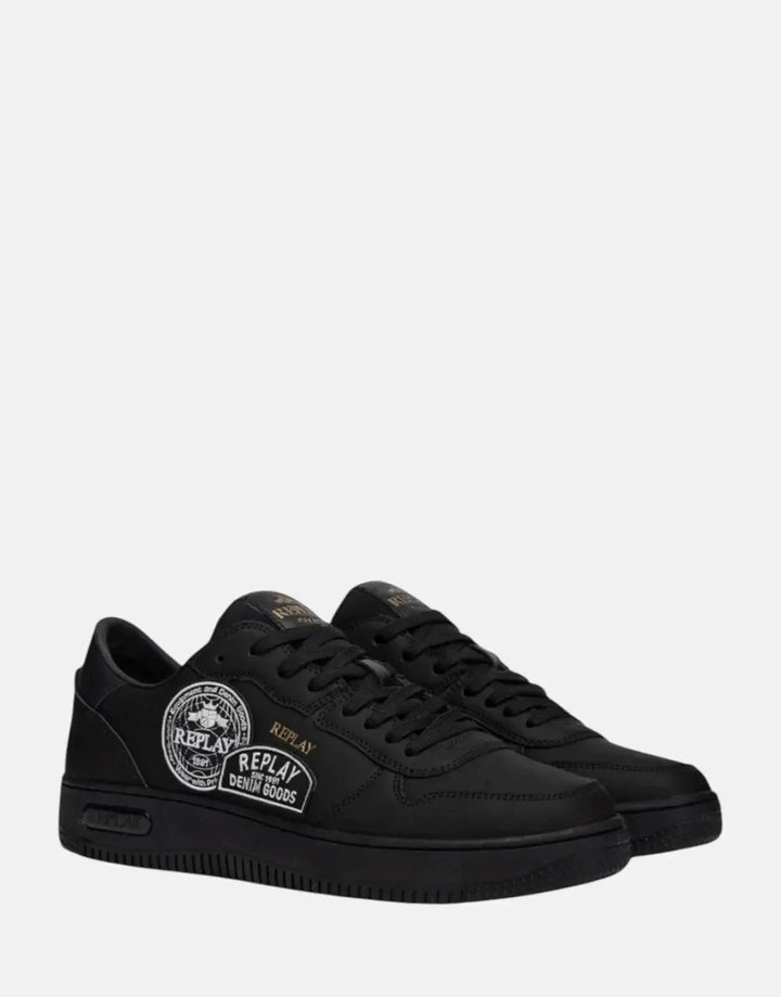 Replay Epic M Badges Black Sneakers - Subwear
