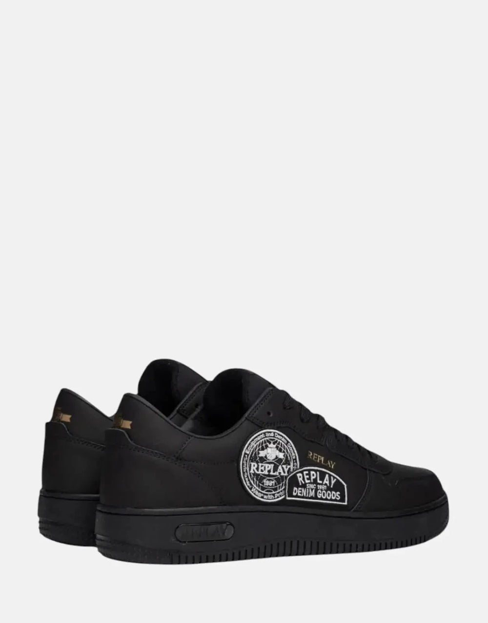 Replay Epic M Badges Black Sneakers - Subwear