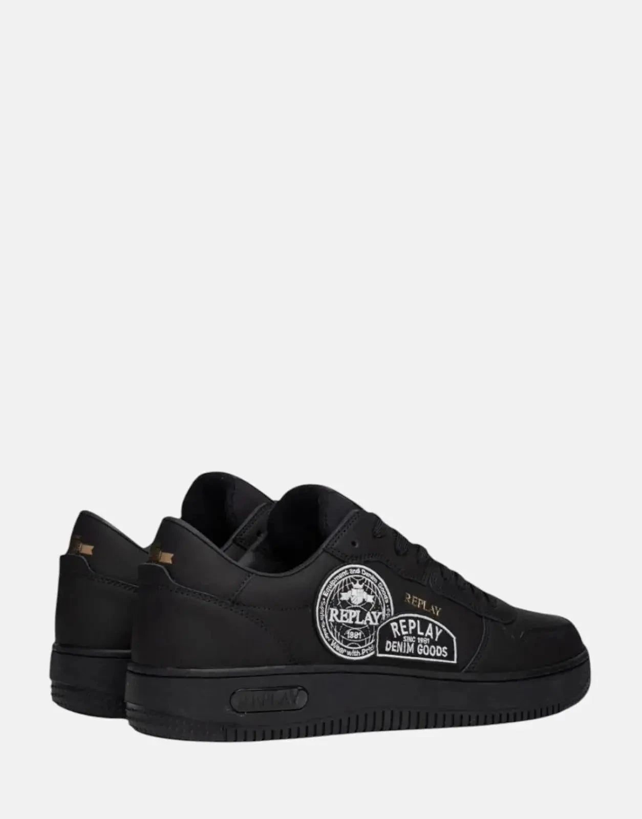 Replay Epic M Badges Black Sneakers - Subwear