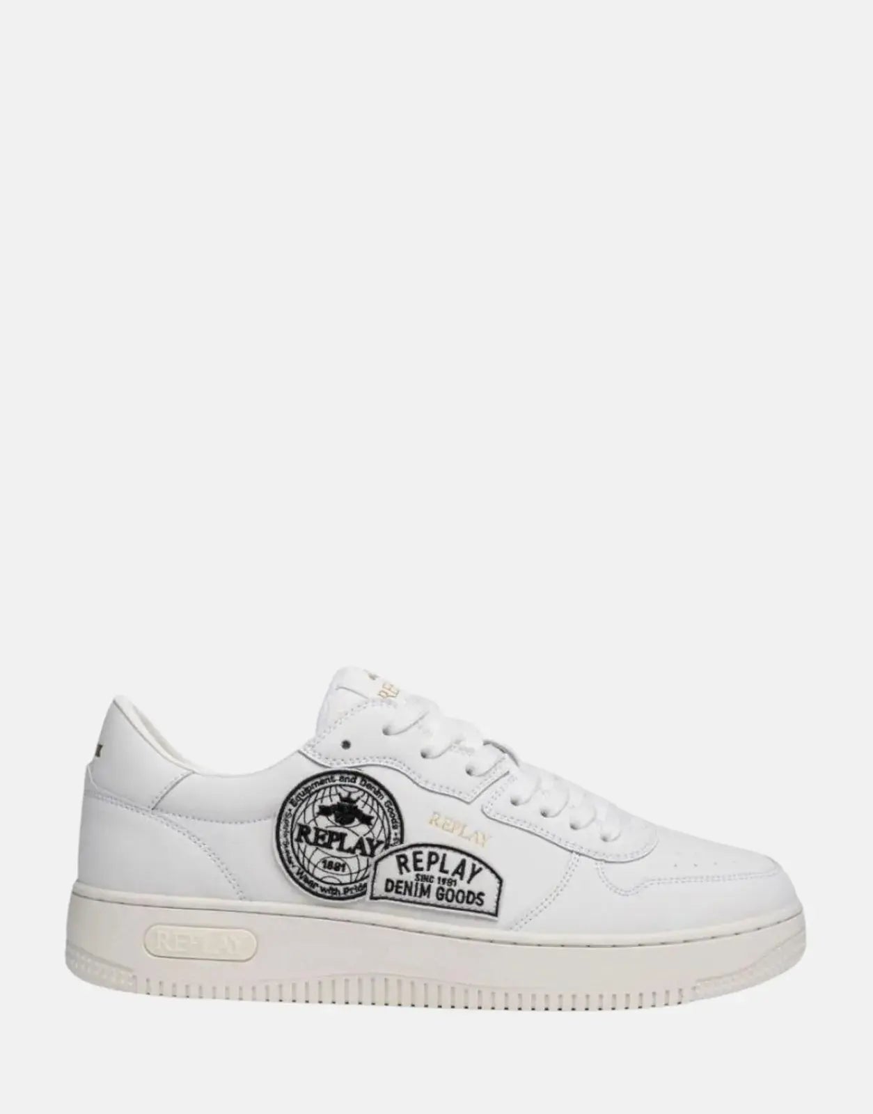 Replay Epic M Badges White Sneakers Replay