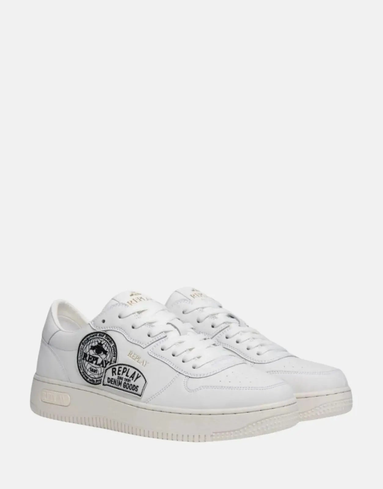 Replay Epic M Badges White Sneakers Replay