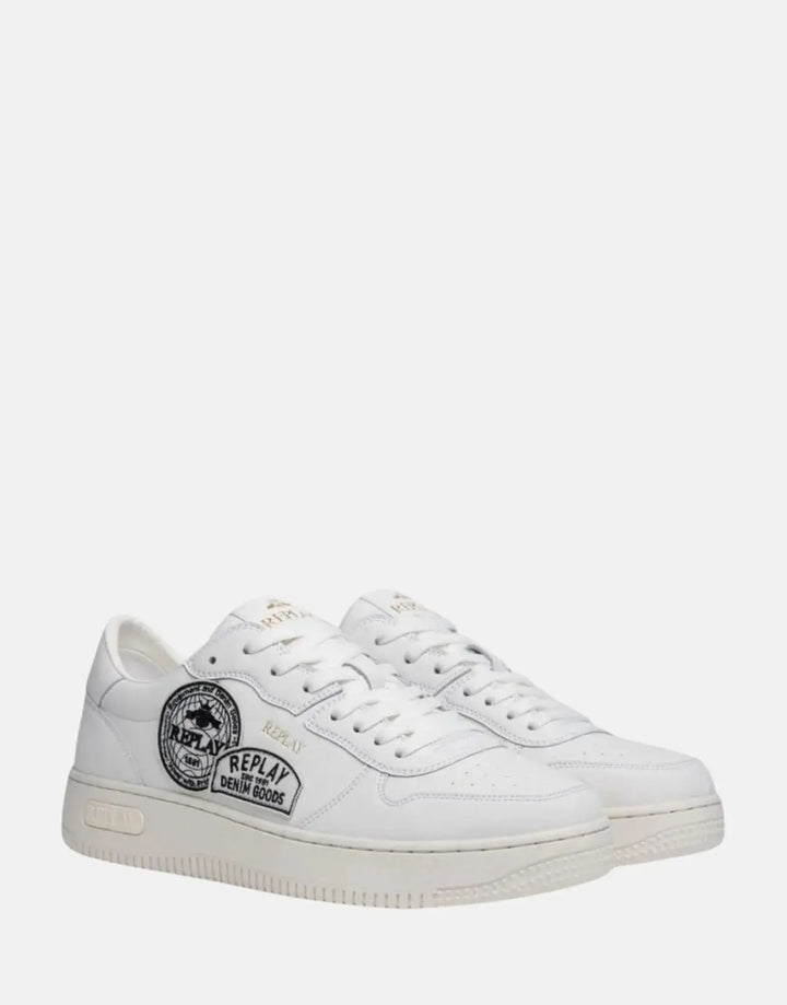 Replay Epic M Badges White Sneakers - Subwear