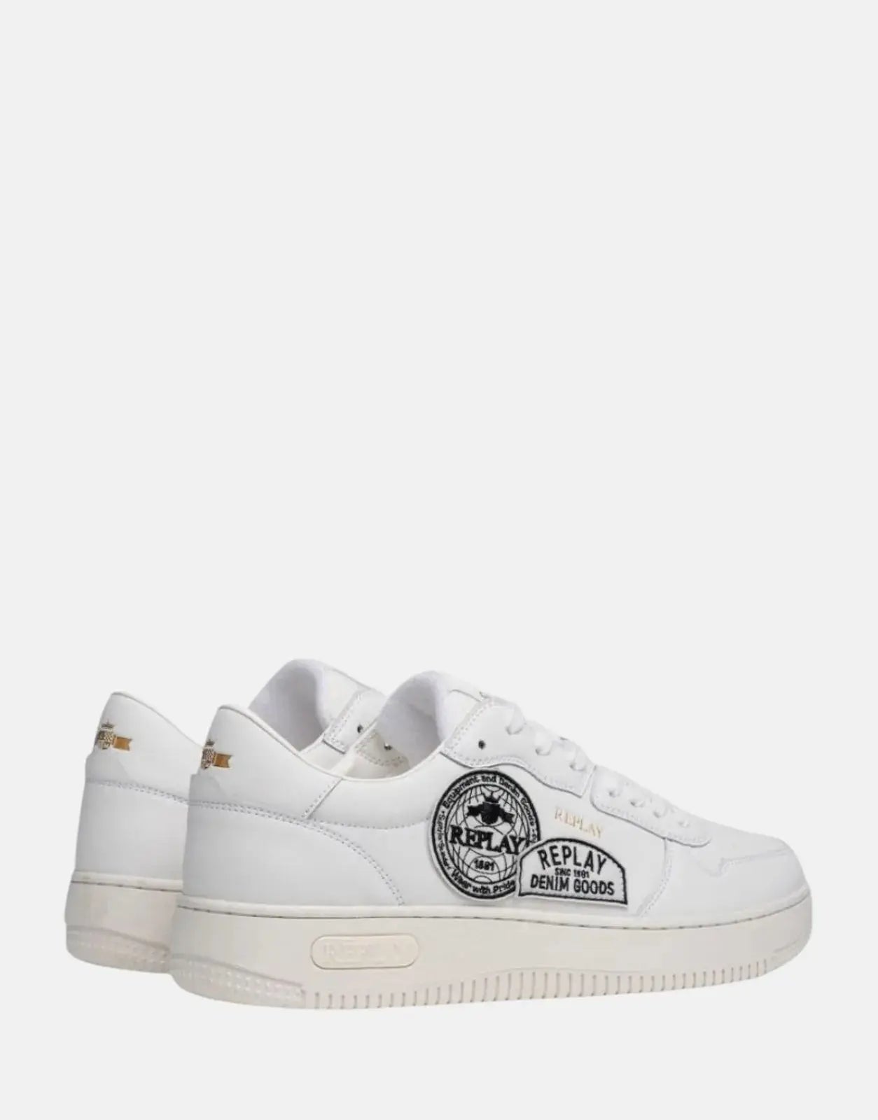 Replay Epic M Badges White Sneakers - Subwear