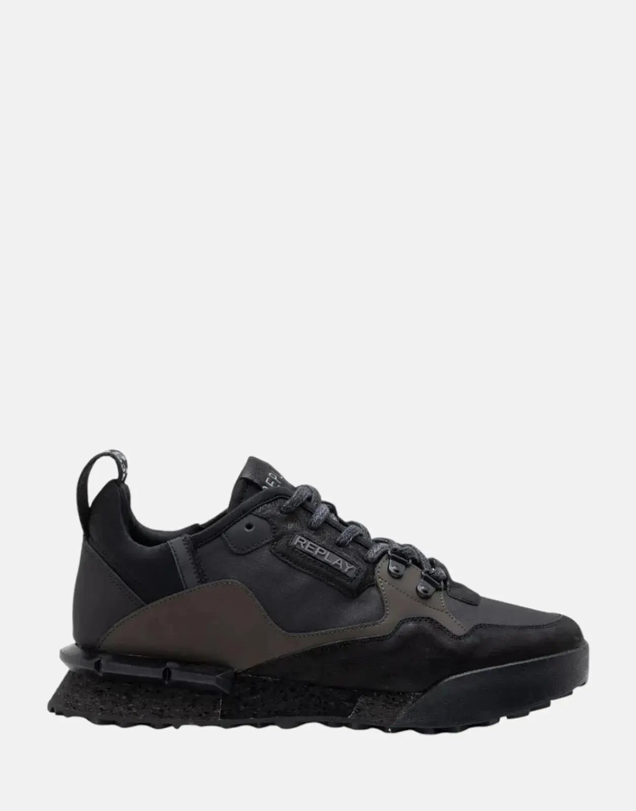 Replay Field Speed Raw Sneaker Black/Dk Grey - Subwear