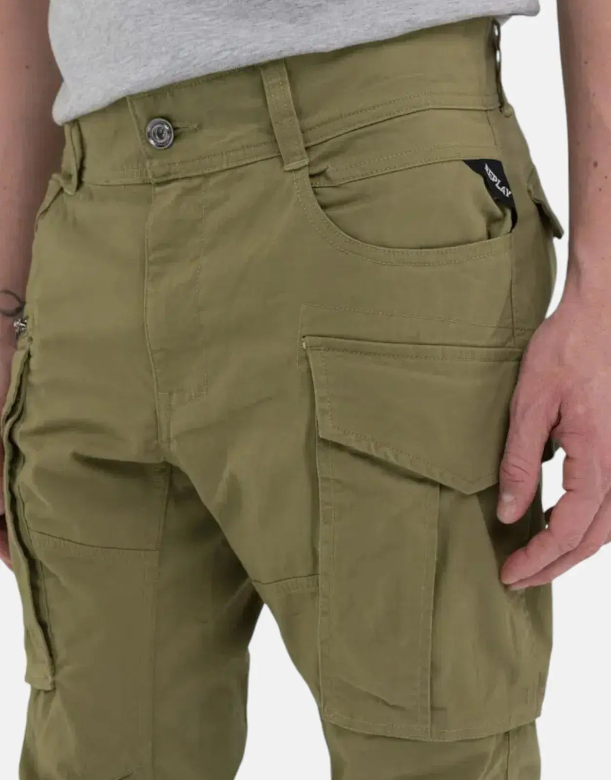 Replay Green Cargo Pants - Subwear