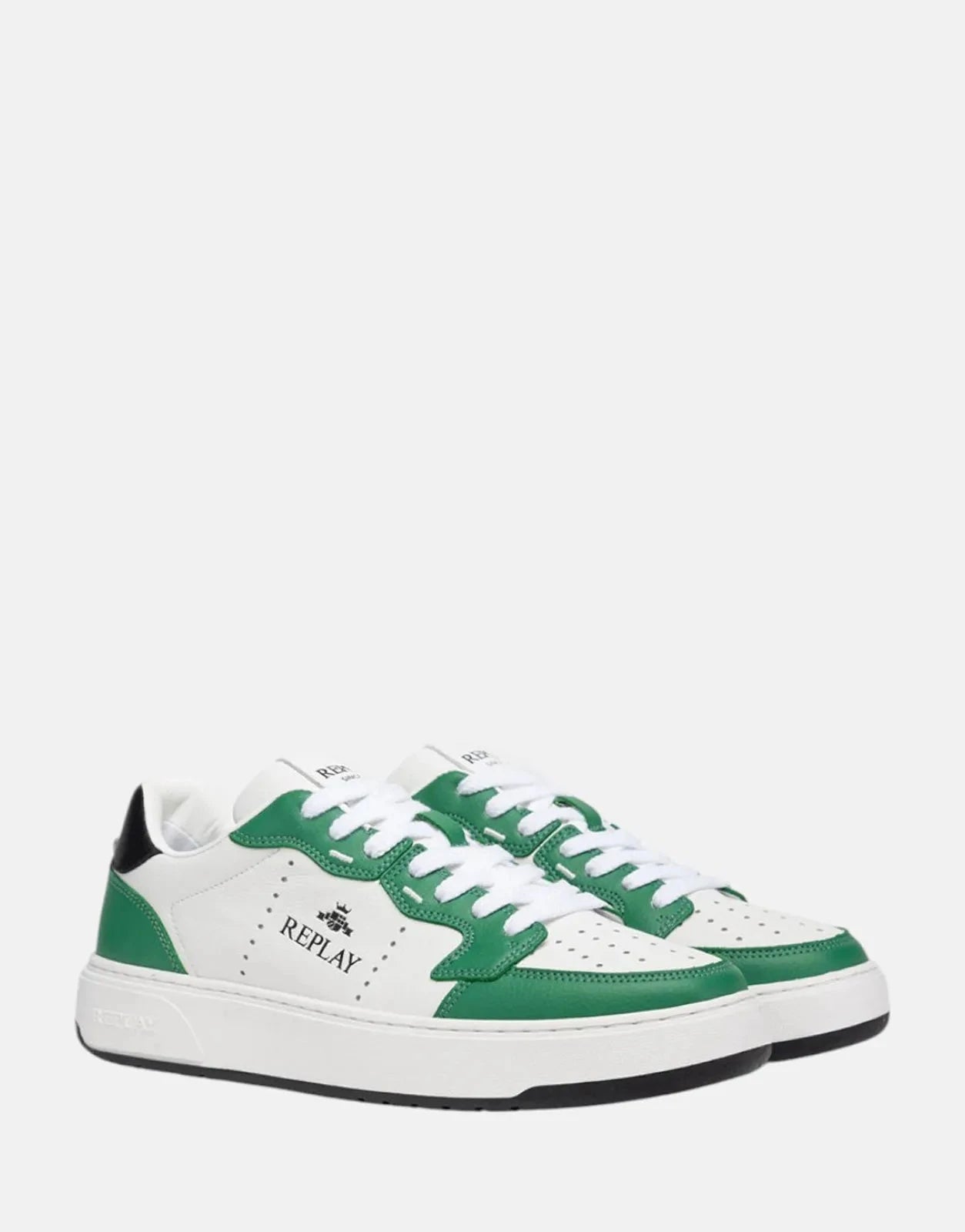 Replay Kai Action Green White Sneakers Replay