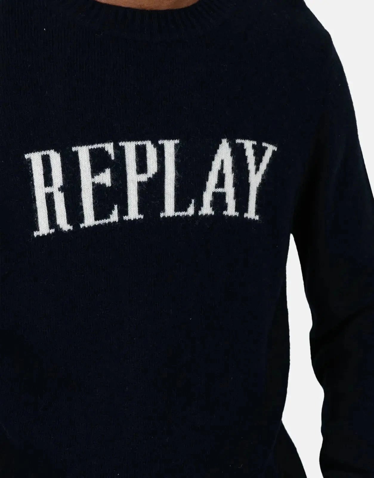 Replay Mesh Navy Jersey - Subwear