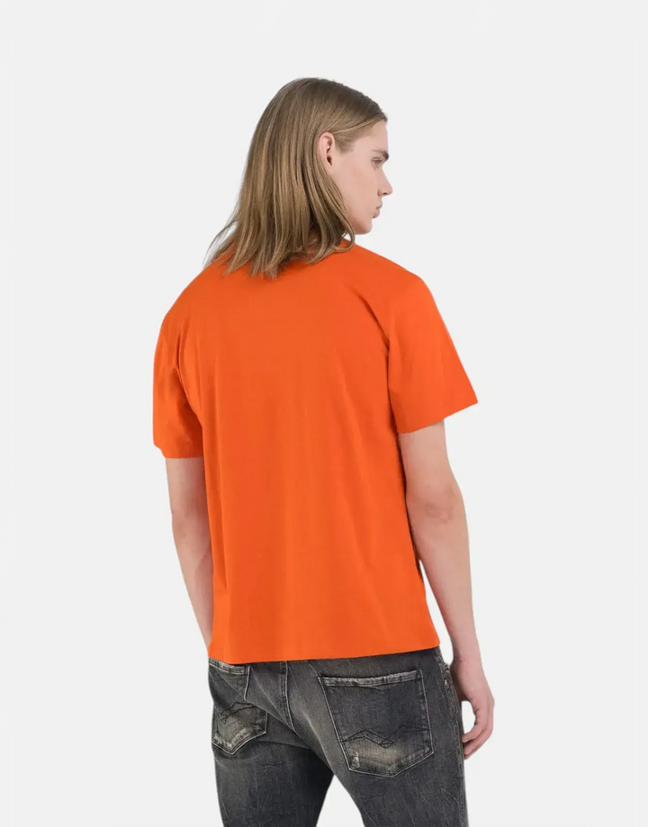 Replay Motorcycle Store Side Logo Blaze Orange T-Shirt - Subwear