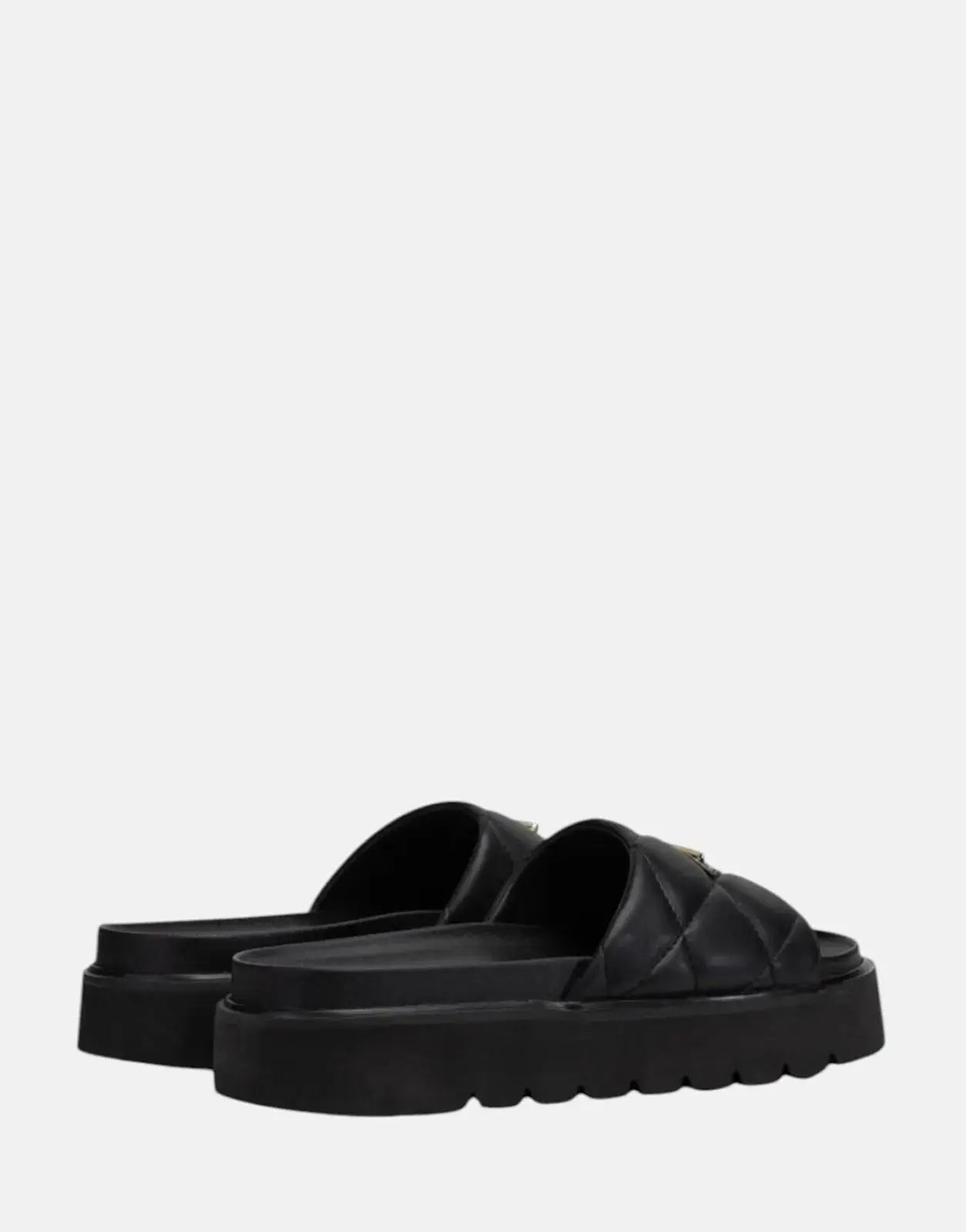 Replay Muddy Quilt Black Slides - Subwear
