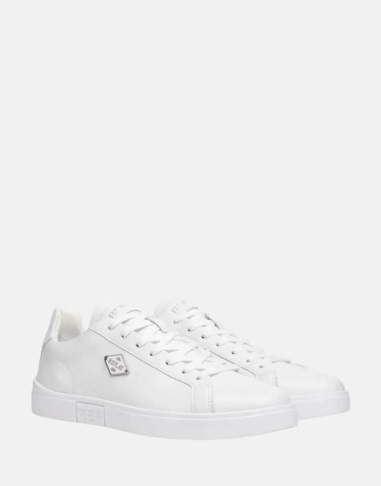 Replay Polys M Rhombus White Sneakers - Subwear