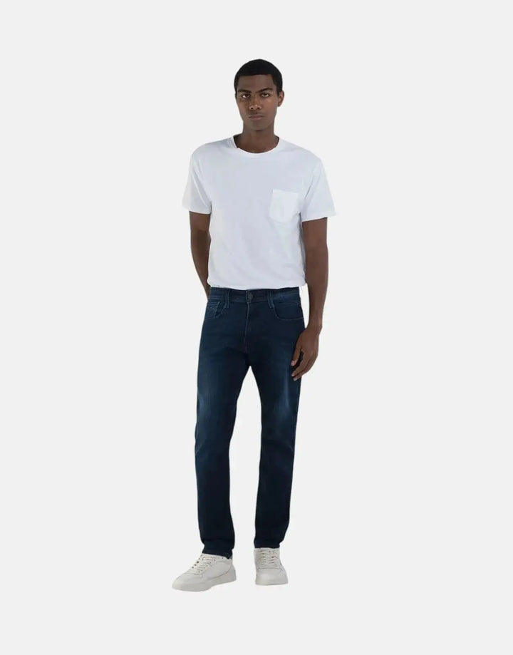 Replay Powerstretch Dark Blue Slim Jeans - Subwear