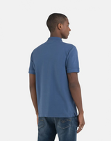 Replay R Badge Blue Polo Shirt - Subwear