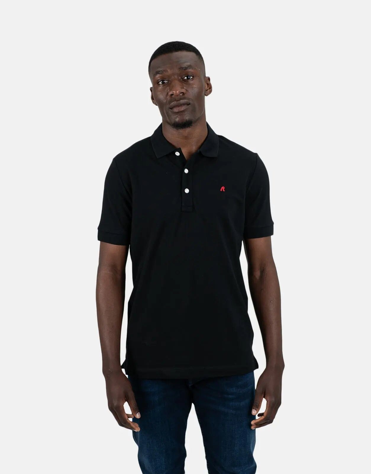 Replay R-Logo Black Polo Shirt - Subwear