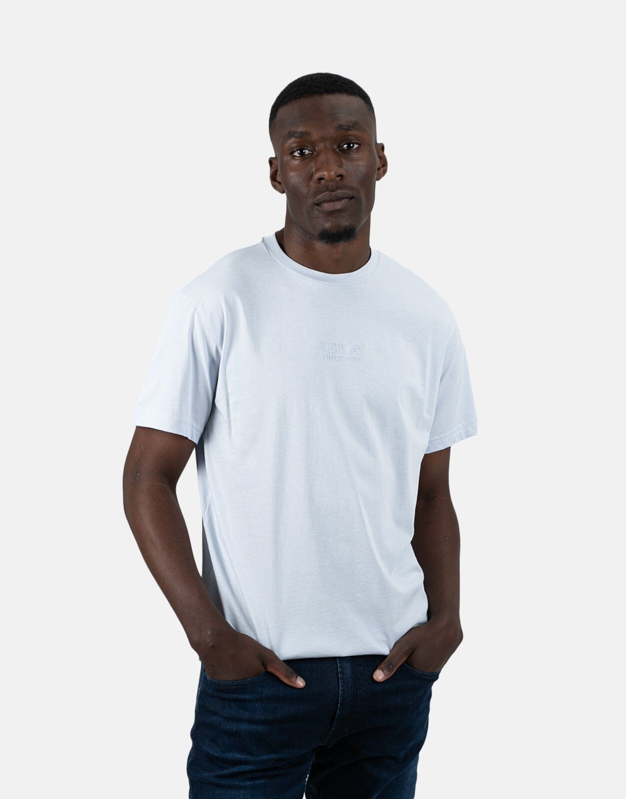 Replay Regular Sky Grey T-Shirt - Subwear