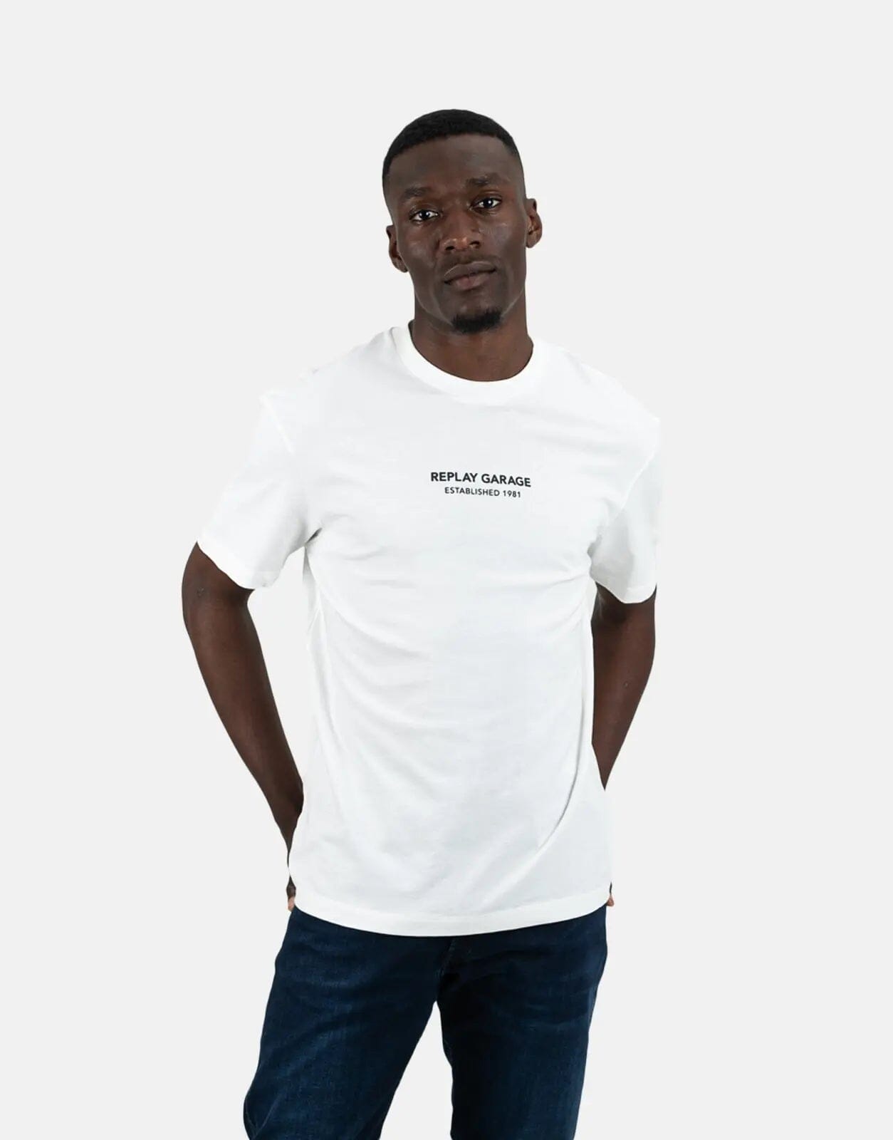Replay Relaxed Back Print White T-Shirt - Subwear