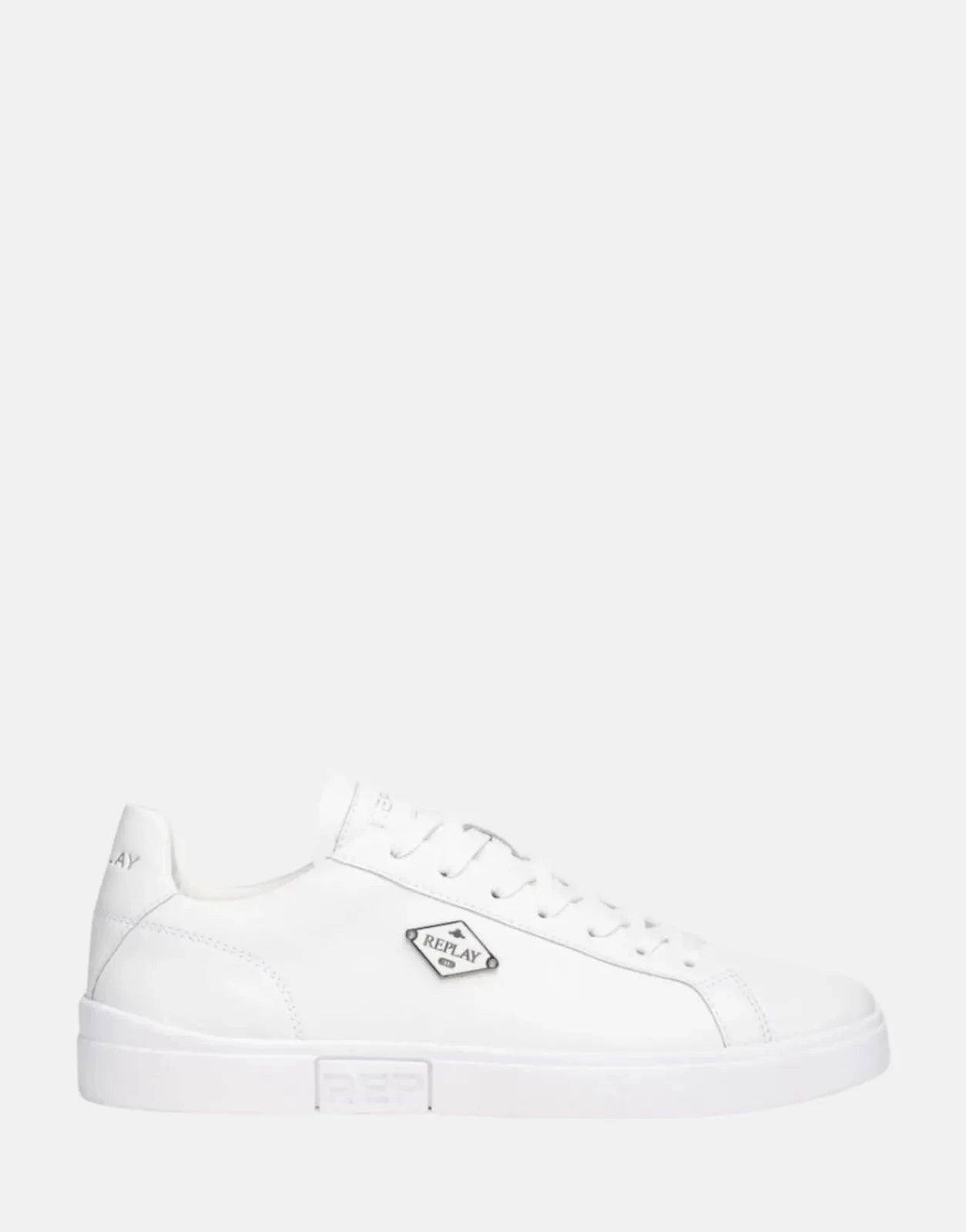 Replay Polys M Rhombus White Sneakers - Subwear