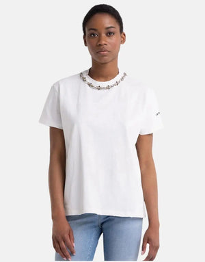 Replay Rhinestone Applique T-Shirt - Subwear