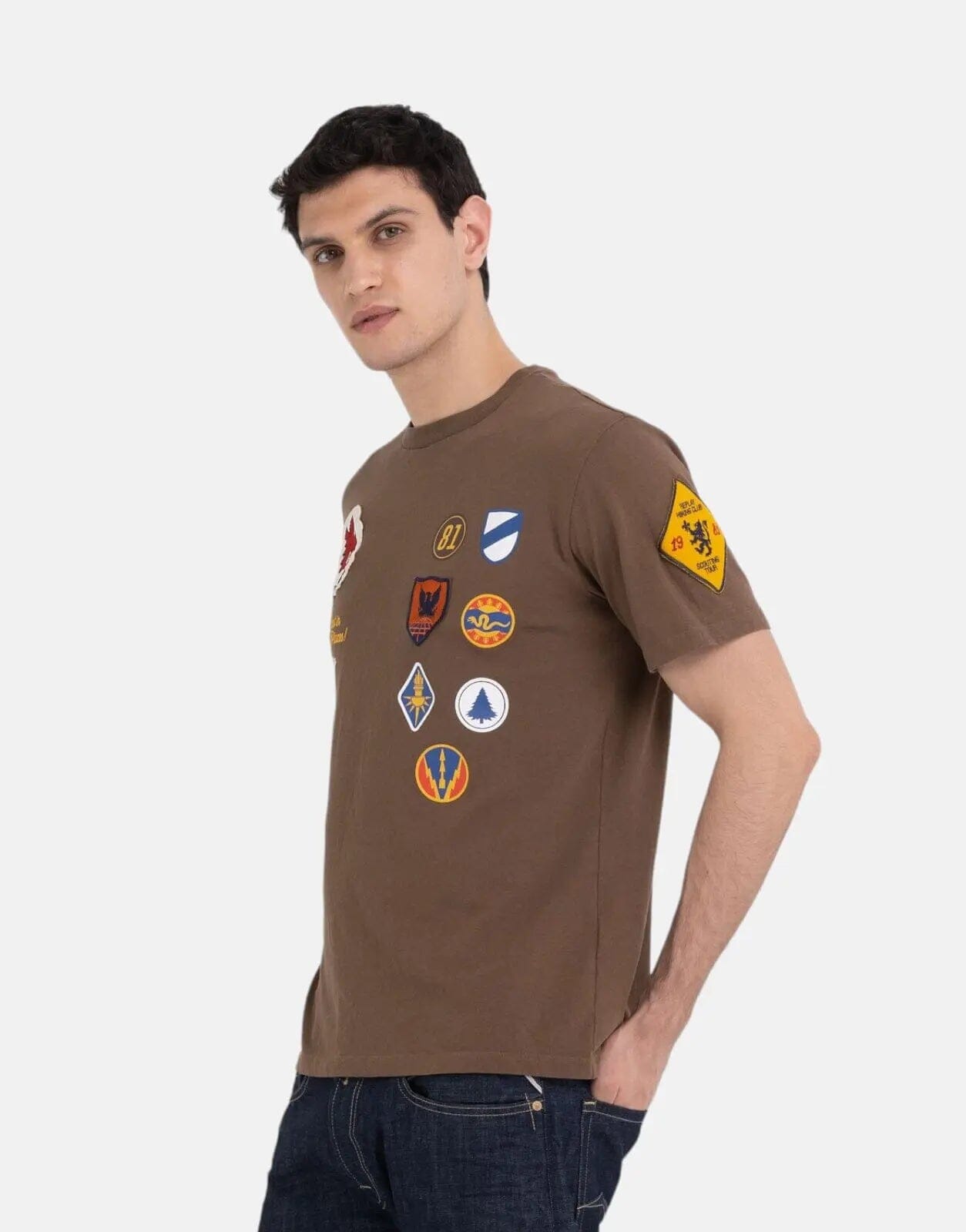 Replay Save The Forest Multi Badge T-Shirt Wood - Subwear