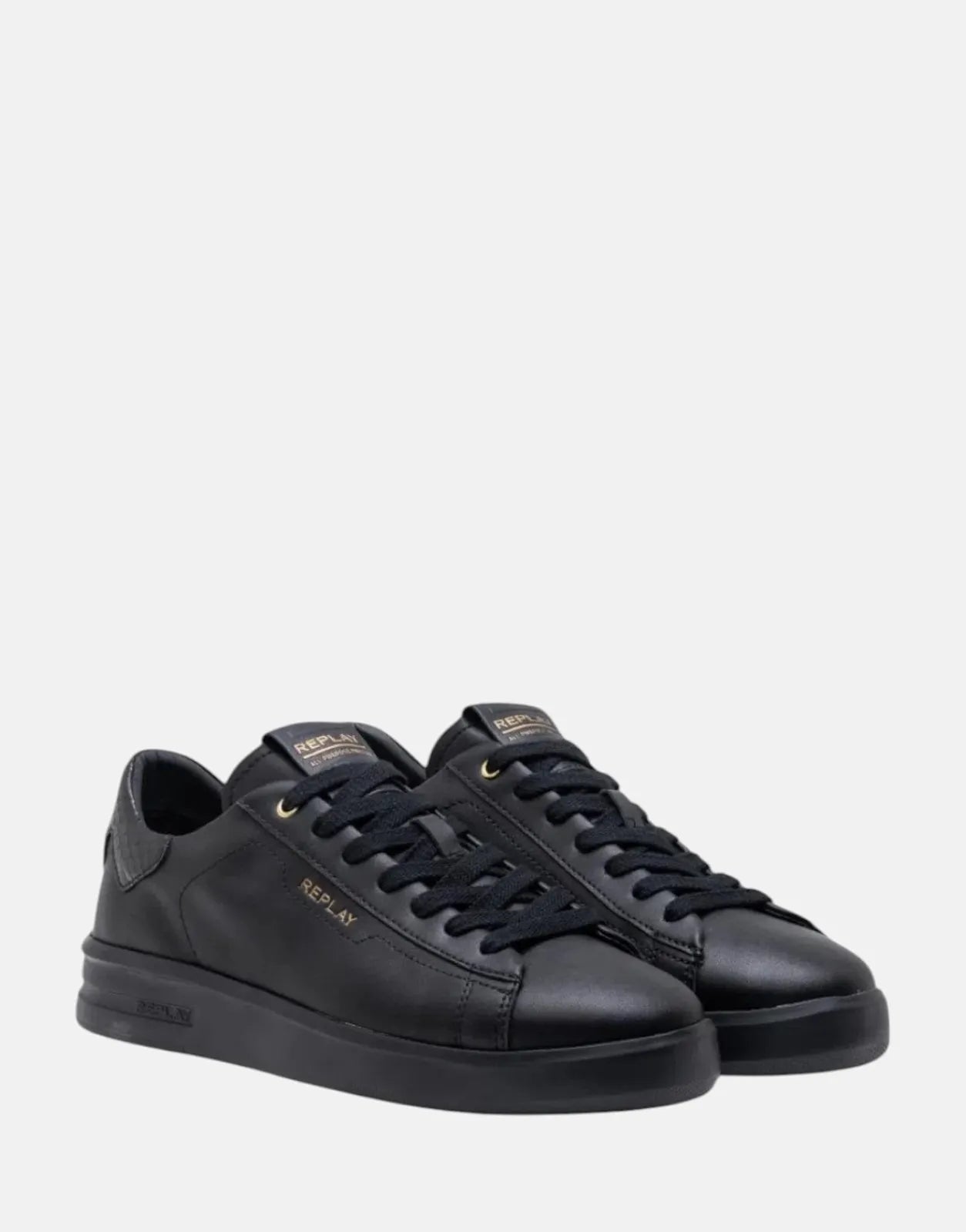 Replay University M Snake Black Sneakers Replay