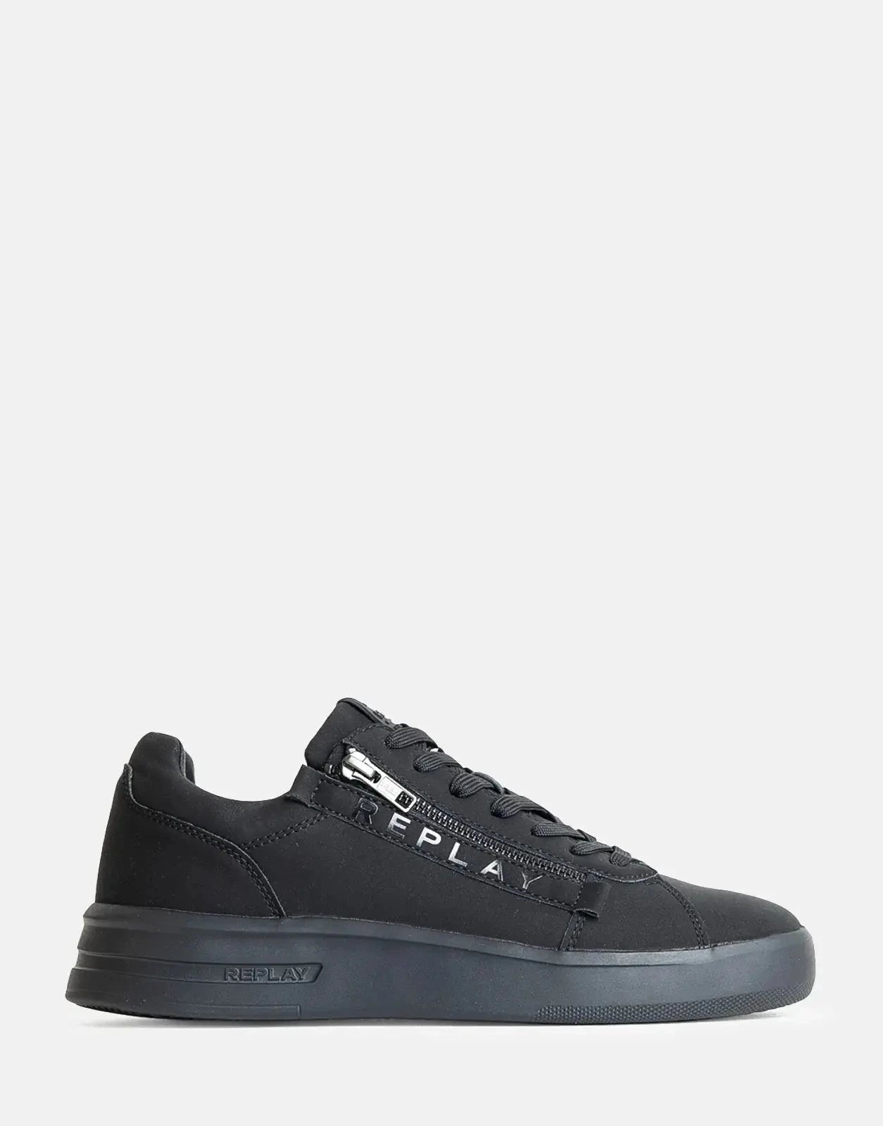 Replay University Zip Mens Black Sneakers - Subwear