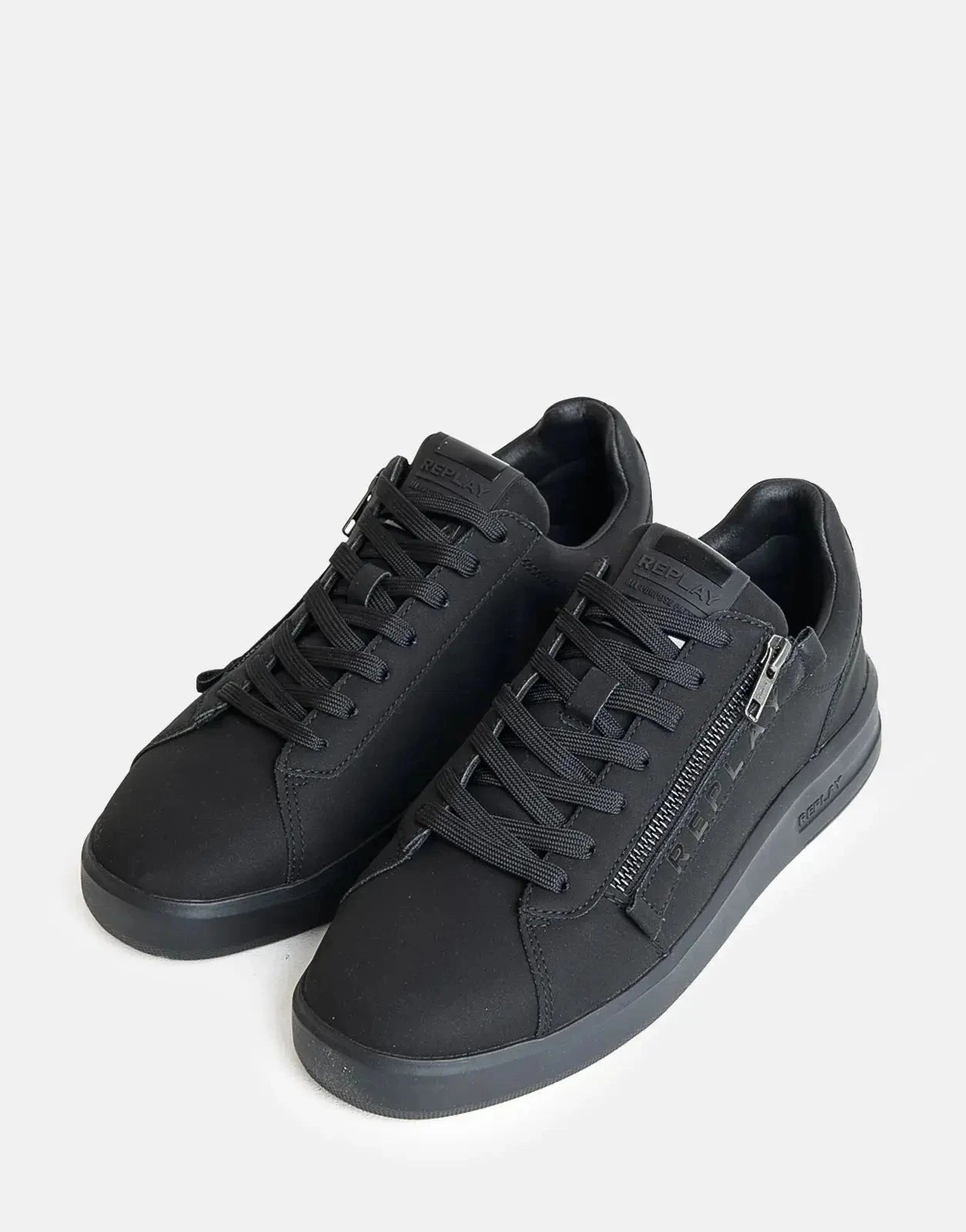 Replay University Zip Mens Black Sneakers - Subwear