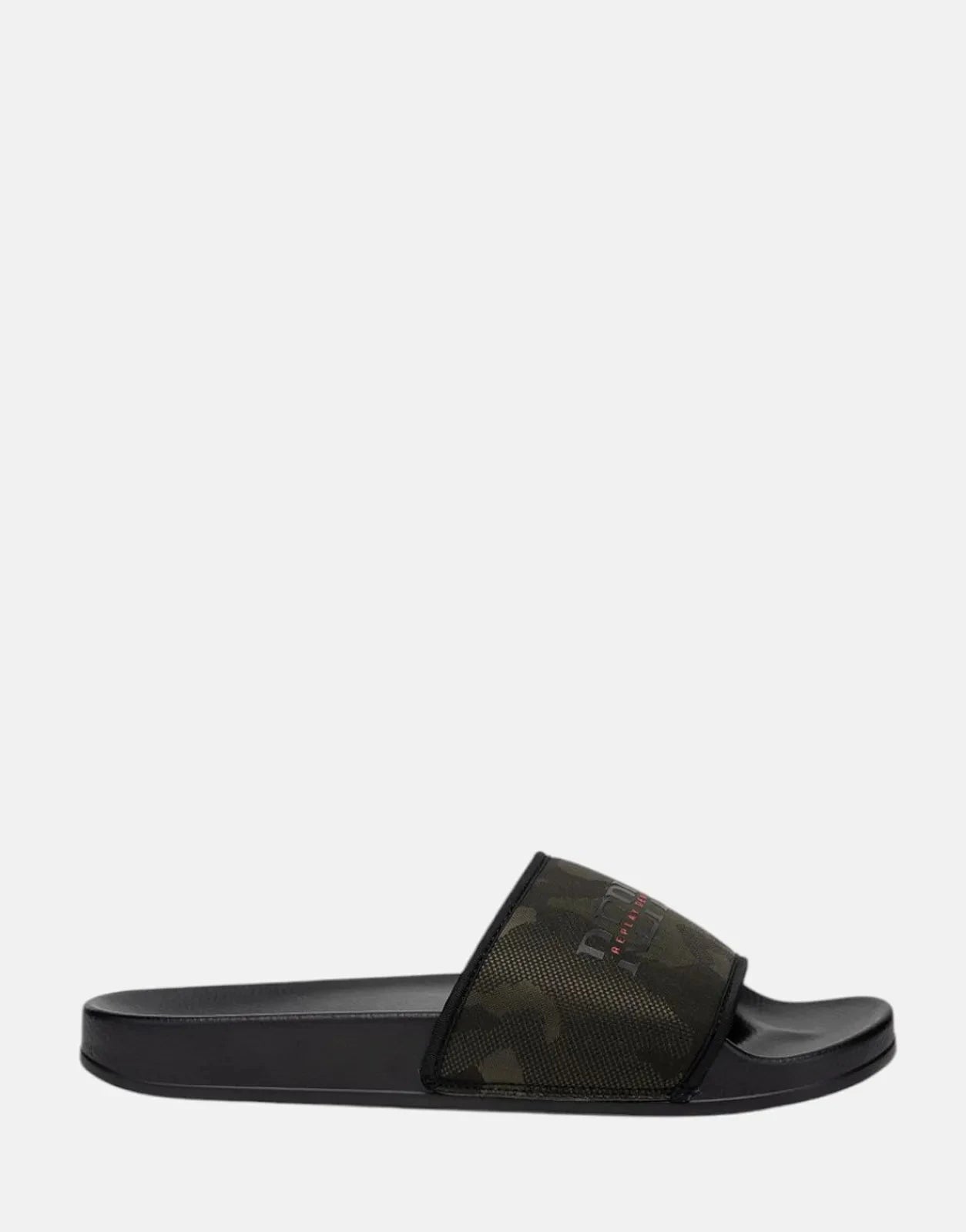 Replay Up Hidden Camo Green Slides - Subwear