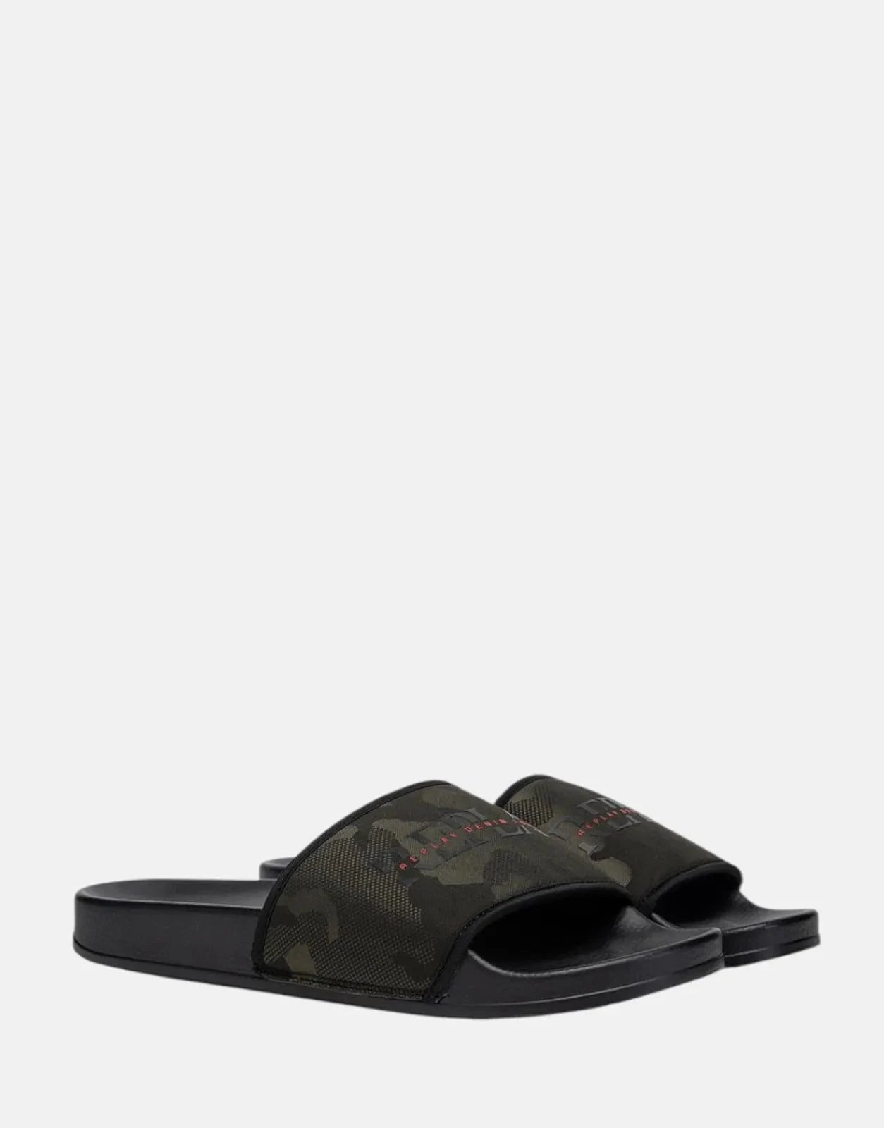 Replay Up Hidden Camo Green Slides - Subwear