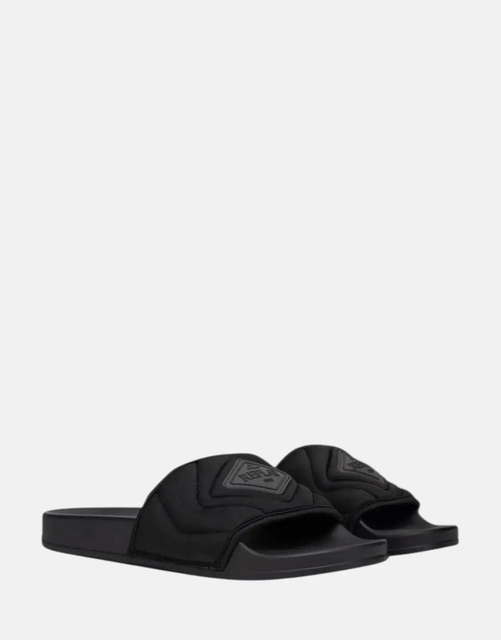 Replay Up Rhombus Black Slides - Subwear