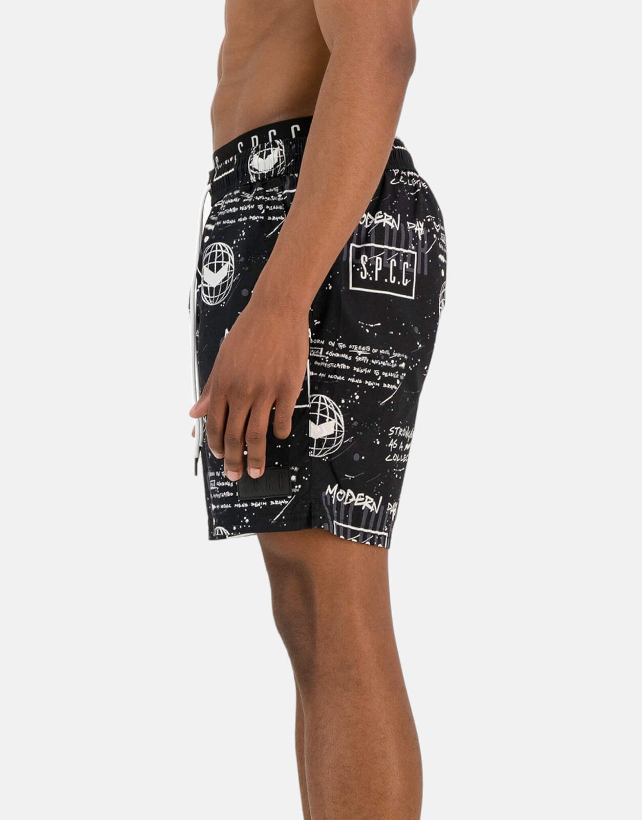 SPCC Kepler Black Pool Shorts - Subwear