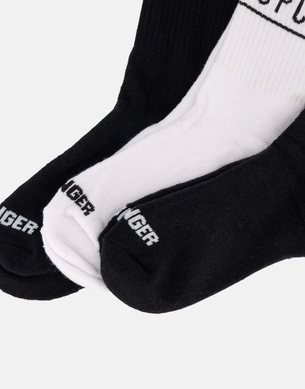 SPCC Declen Black/White Socks - Subwear