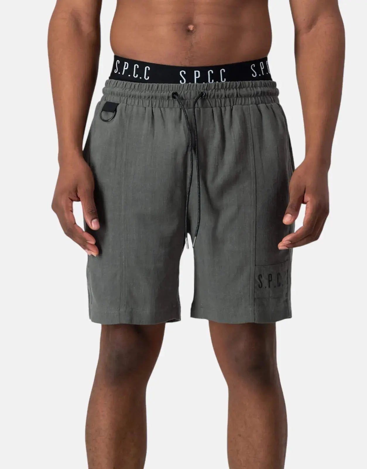 SPCC Linus Woven Dark Fatigue Shorts - Subwear