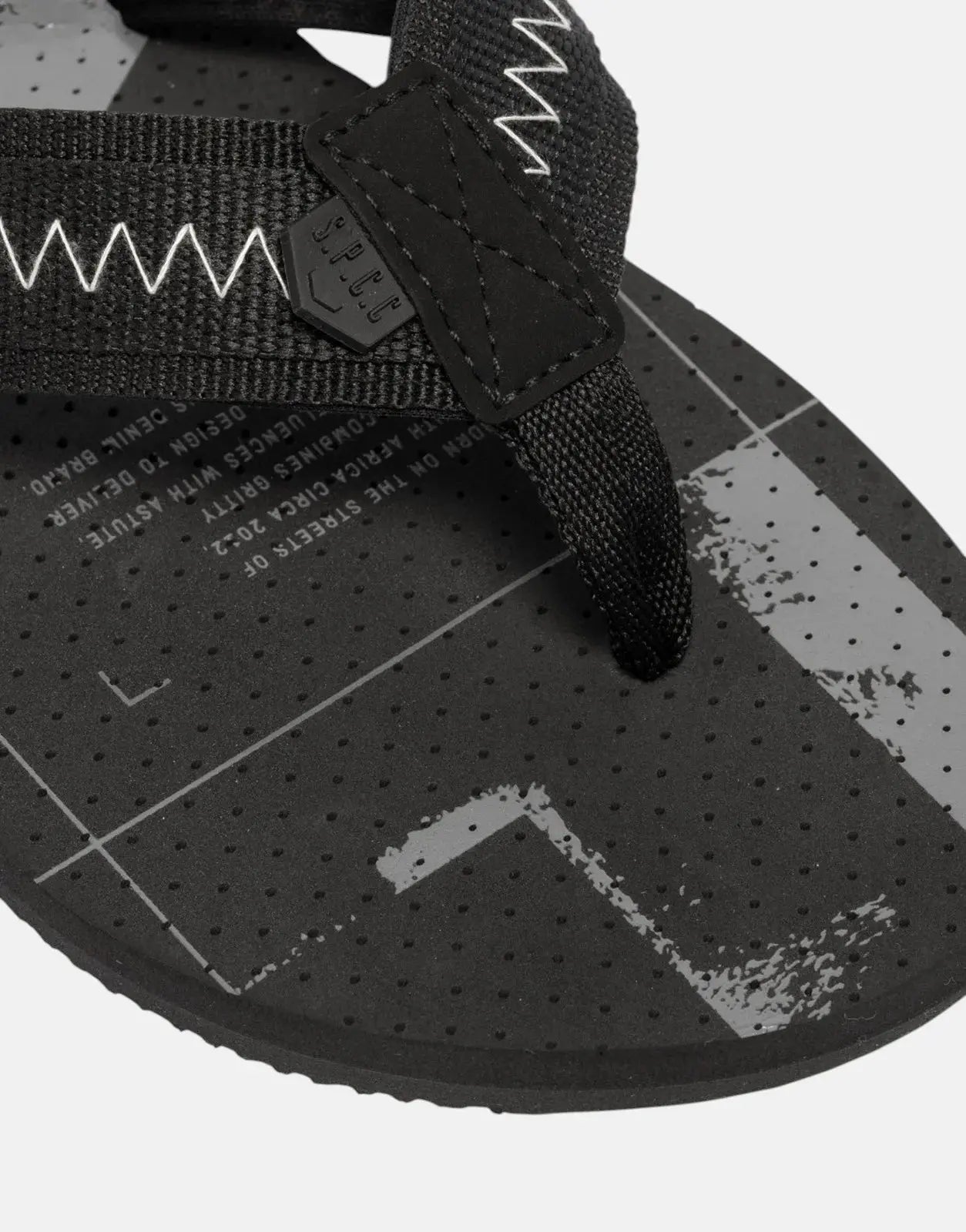 SPCC Orbit Black Flip Flops - Subwear