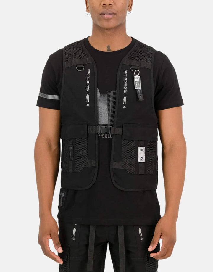 SPCC Recon Nocturne Black Sleeveless Jacket - Subwear